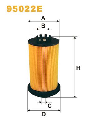 WIX FILTERS Топливный фильтр 95022E